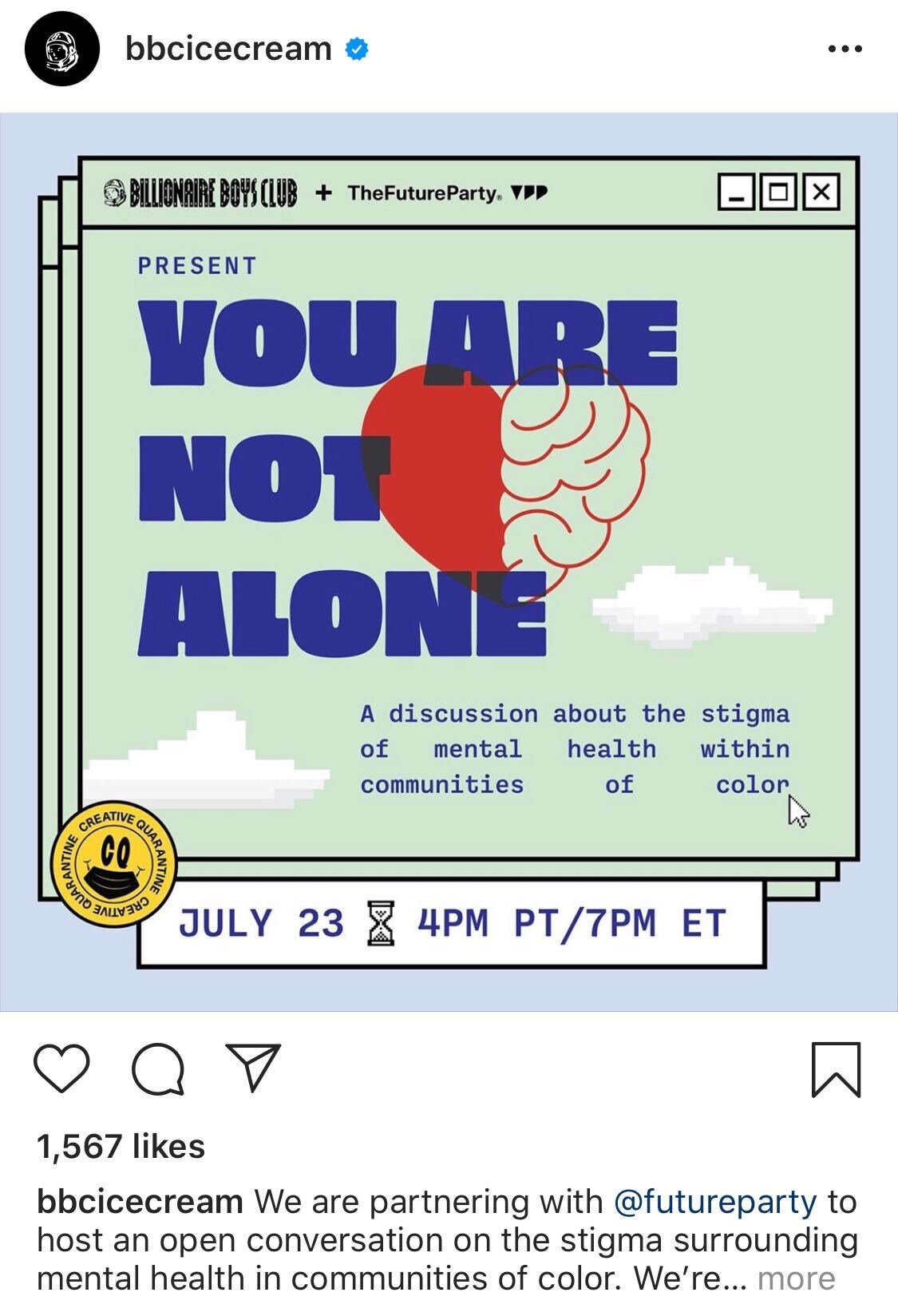 You Are Not Alone: Billionaire Boys Club discusses mental wellness